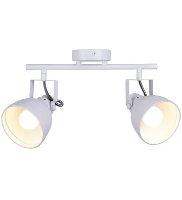 BARRA TUBO 2 LUCES E27 COSMOS BLANCO MATE 