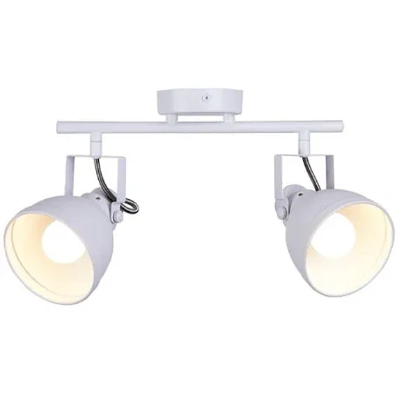 BARRA TUBO 2 LUCES E27 COSMOS BLANCO MATE 