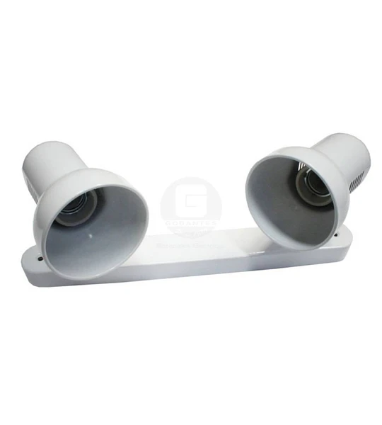FOCO SOBREPUESTO BLANCO P_R-63 2 FOCOS EKOLINE