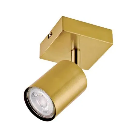 FOCO SOBR 1 LUZ GU10 SILO BRONCE PULIDO S_A