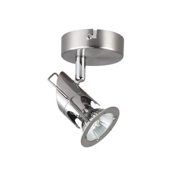 FOCO SOBREPUESTO GU-10 1L SPACE NIQUEL MATE SIN AMP