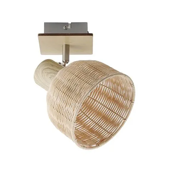 FOCO SOBREPUESTO 1LUZ E27 FIBRA NATURAL SIN AMP