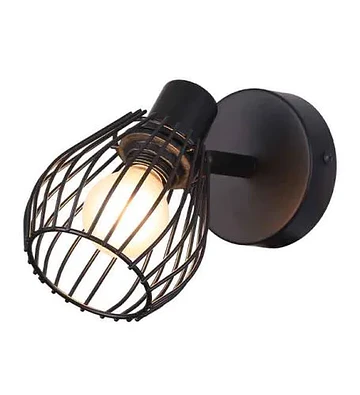 FOCO SOBREPUESTO 1 LUZ E14 BEAS METAL NEGRO MATE SIN AMP