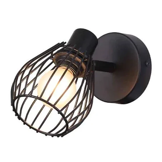 FOCO SOBREPUESTO 1 LUZ E14 BEAS METAL NEGRO MATE SIN AMP