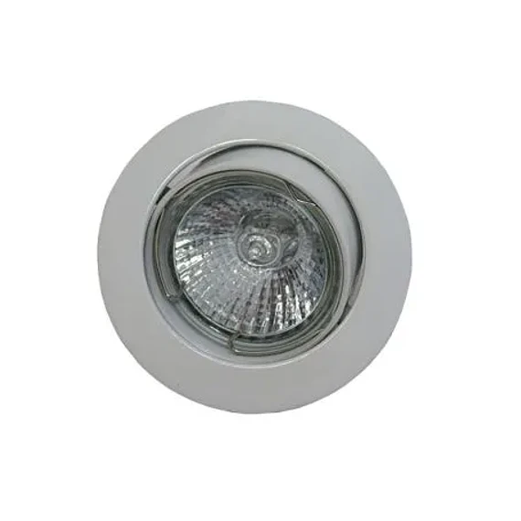FOCO EMBUTIDO ALUMINIO BLANCO BASC 1XGU10 MAX 50W SIN AMP
