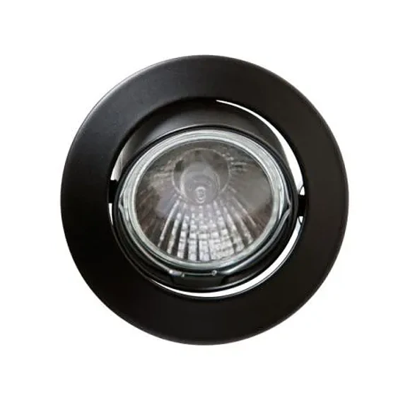 FOCO EMBUTIDO ALUMINIO NEGRO BASC 605 1XGU10 MAX 50W SIN AMP