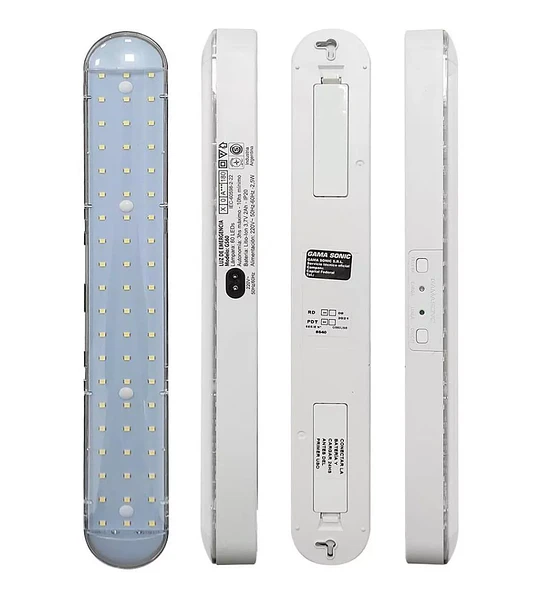 LUMINARIA DE EMERGENCIA 60LED 2_10 HORAS LITIO-ION 1X