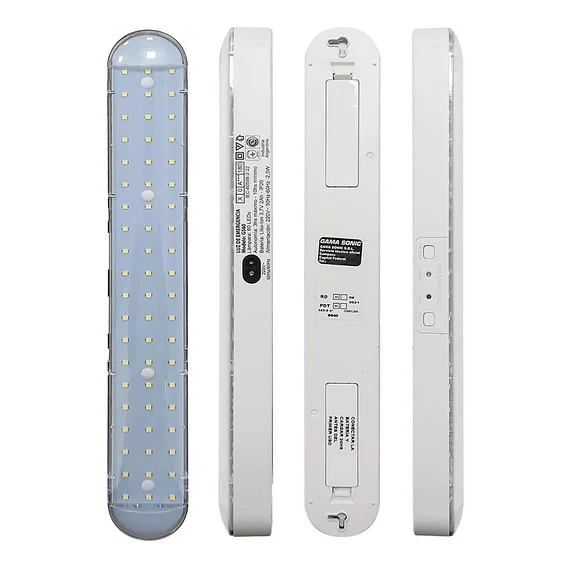 LUMINARIA DE EMERGENCIA 60LED 2_10 HORAS LITIO-ION 1X