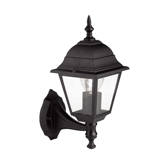 FAROL EXTERIOR COLONIAL NEGRO 4 CARAS ROSCA E_27 MAX 60W STANFORD