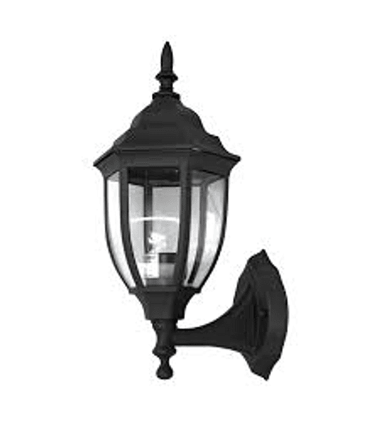 FAROL EXTERIOR COLONIAL 5 CARAS NEGRO E27 IP44 STANFORD