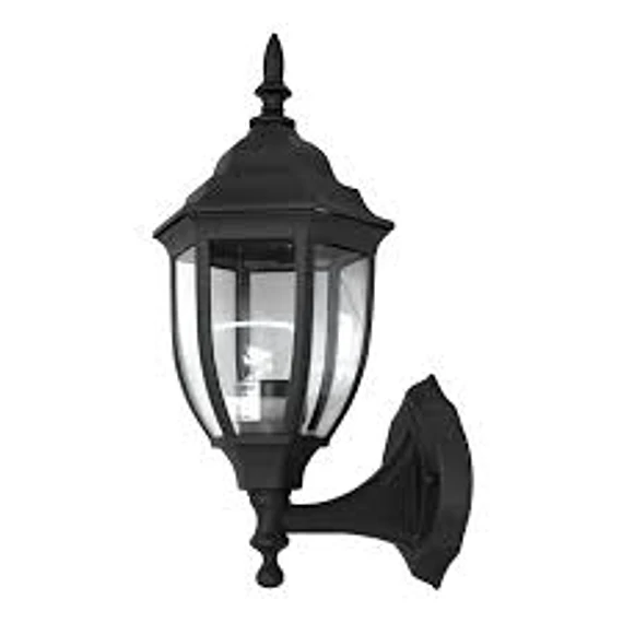 FAROL EXTERIOR COLONIAL 5 CARAS NEGRO E27 IP44 STANFORD