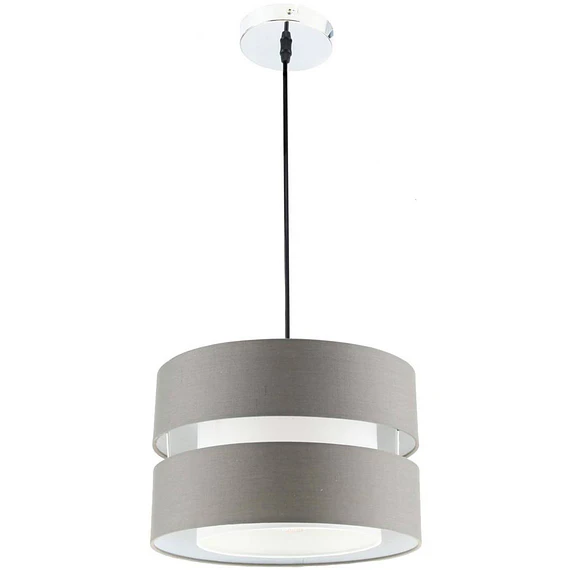 LAMPARA COLGANTE GRIS 1 LUZ E27