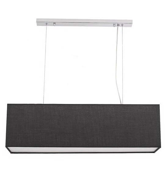 LAMPARA COLGANTE E27 3 LUCES PANTALLA COLOR GRIS
