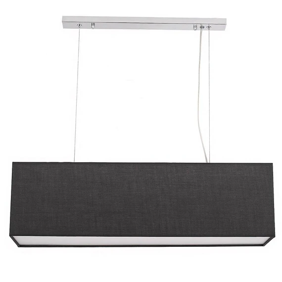 LAMPARA COLGANTE E27 3 LUCES PANTALLA COLOR GRIS