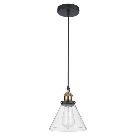 LAMPARA COLGANTE 1LUZ E27 PANTALLA BLANCA INTERIOR CON SOPORTE DORADOS
