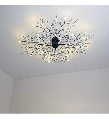 LAMPARA COLGANTE 1 LUZ DISEÑO RAMAS DE ARBOL