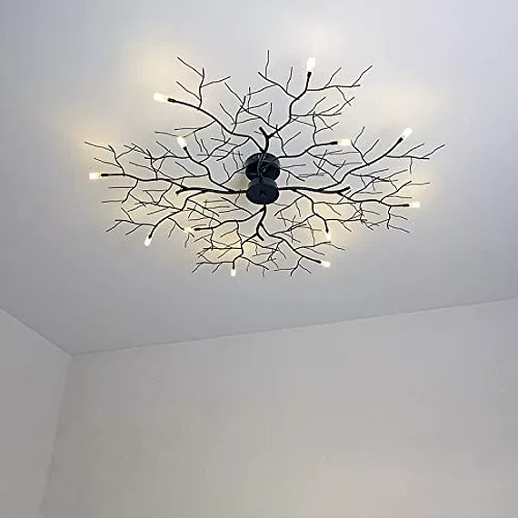 LAMPARA COLGANTE 1 LUZ DISEÑO RAMAS DE ARBOL