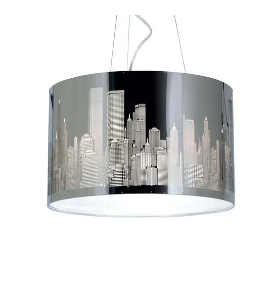 LAMPARA COLGANTE 1 LUZ DISEÑO EDIFICIOS NY