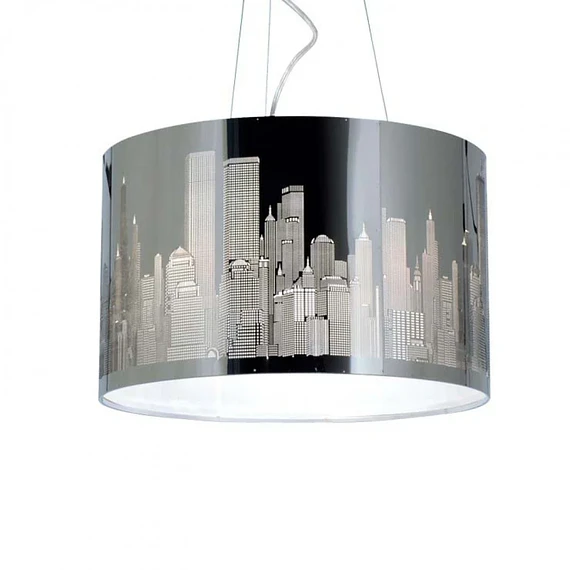 LAMPARA COLGANTE 1 LUZ DISEÑO EDIFICIOS NY