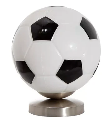 LAMPARA 1 LUZ DISEÑO PELOTA BLANCO Y NEGRO