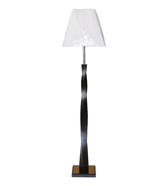 LAMPARA DE PIE PANTALLA COLOR BLANCA MOD ML9028