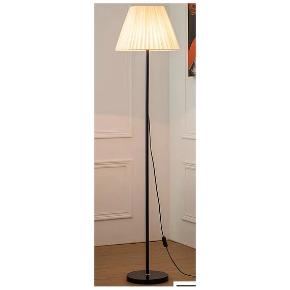 LAMPARA DE PIE PANTALLA COLOR BEIGE MOD.HL-9016