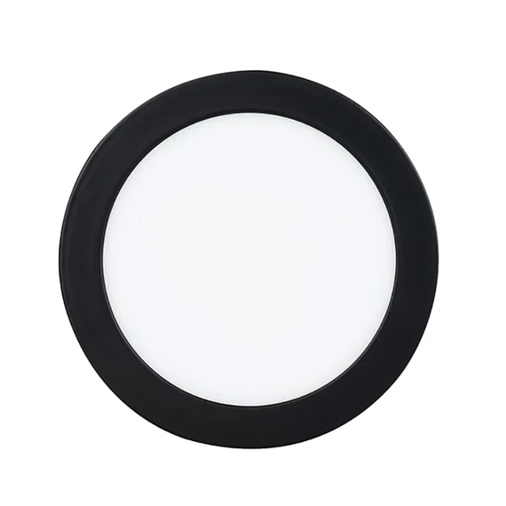 PANEL SOBREPUESTO LED PRO NEGRO REDONDO 12W CALIDO 3000K KONNERGIE