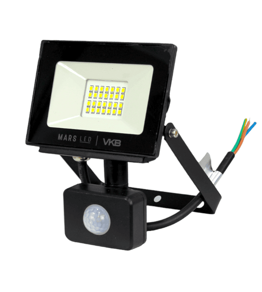 REFLECTOR LED IP65 CON SENSOR 20W 6500K NEGRO