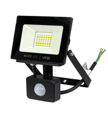 REFLECTOR LED 30W CON SENSOR VERLUX NEGRO 6500K