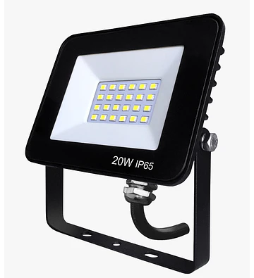 REFLECTOR LED 20W CON SENSOR VERLUX NEGRO 6500K