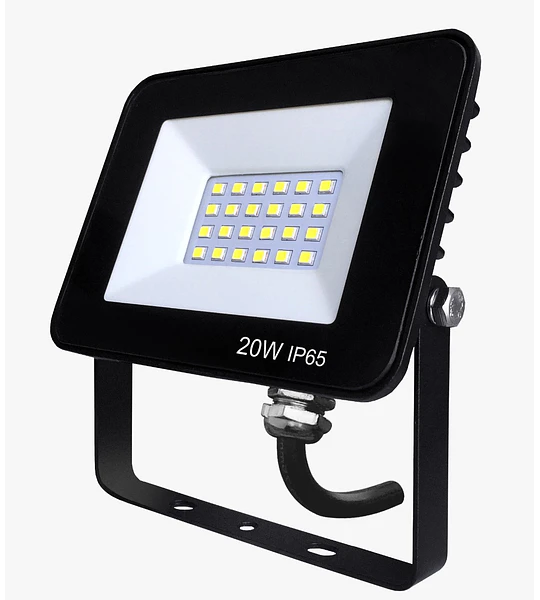 REFLECTOR LED 20W CON SENSOR VERLUX NEGRO 6500K