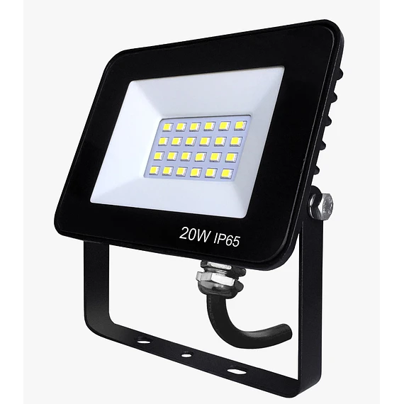 REFLECTOR LED 20W CON SENSOR VERLUX NEGRO 6500K