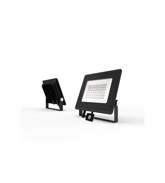 REFLECTOR LED 50W CON SENSOR VERLUX NEGRO 6500K
