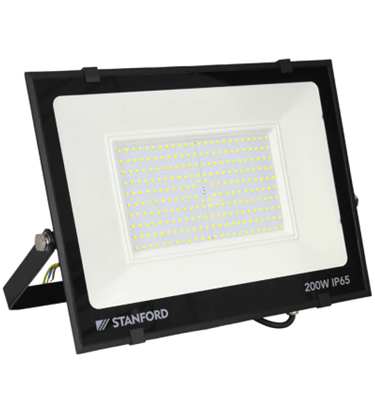 PROYECTOR SLIM NEGRO IP65 200W 6500K STANFORD