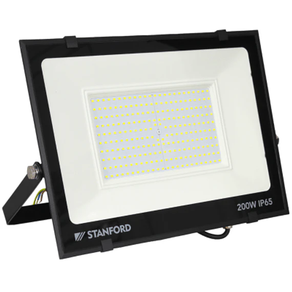 PROYECTOR SLIM NEGRO IP65 200W 6500K STANFORD