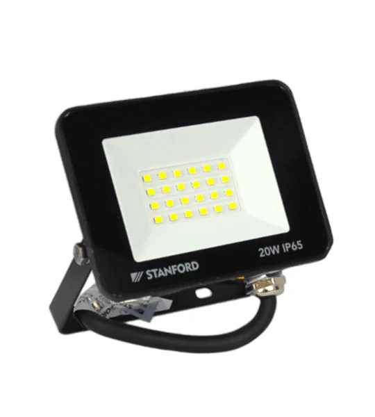 PROYECTOR SLIM NEGRO IP65 20W 6500K STANFORD