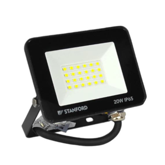 PROYECTOR SLIM NEGRO IP65 20W 6500K STANFORD