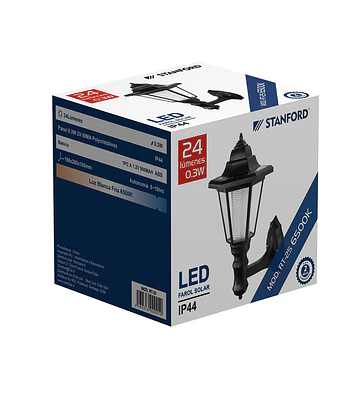 FAROL COLONIAL LED SOLAR EXT 0.3W IP44 STANFORD