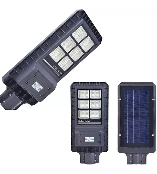 FOCO LED SOLAR 200W LUMINARIA PANEL SENSOR 