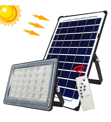 FOCO LED SOLAR QS 100W CON PANEL SEPARADO