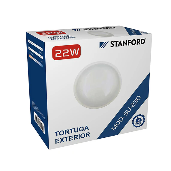 TORTUGA EXTERIOR REDONDA 22W IP54 6500K STANFORD