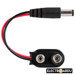 Conector Bateria 9v + Plug DC