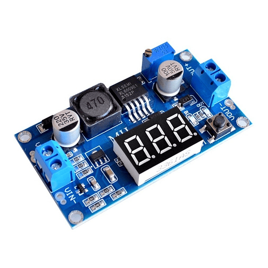 Módulo Step Up DC-DC XL6009 4A Voltimetro LED