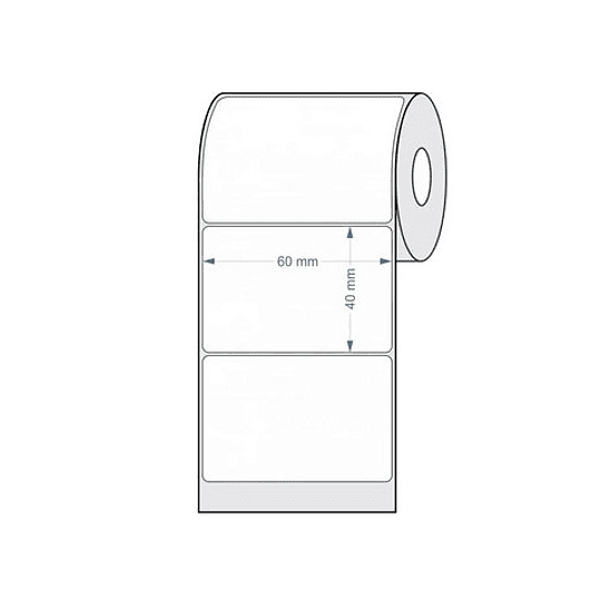 Rollo Etiqueta Termica 60 X 40mm 800 Etiquetas