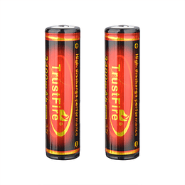 Pack 2 Batería Recargable 3.7v Trustfire Infierno 18650 3400mah Proteccion