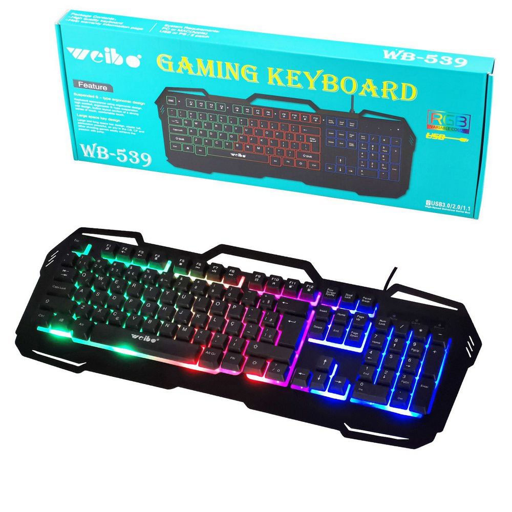 Teclado Gamer Weibo Wb-539 RGB