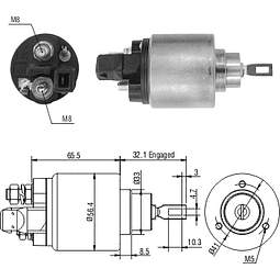 SOLENOIDE 12V. T/ BOSCH ZM-972