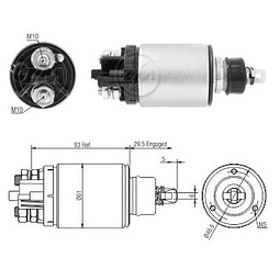 SOLENOIDE 12V. T/ ISKRA ZM-826 VALTRA MASSEY FERGUSON