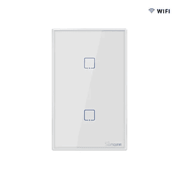 Interruptor de Pared Sonoff de 2 Canales WiFi