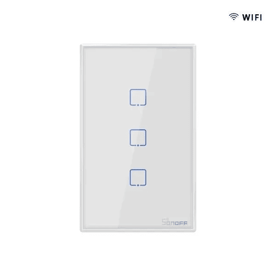 Interruptor de Pared Sonoff de 3 Canales WiFi